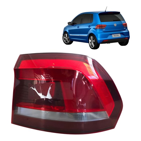 Lanterna Direita Volkswagen Fox 2017 2018 2020 2022 Original Direito/passageiro Vermelho