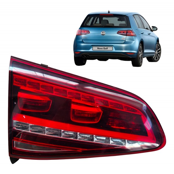 Lanterna Esquerda Vw Golf 2014 2016 2015 2018 Aplique Tampa Esquerdo/motorista Vermelho