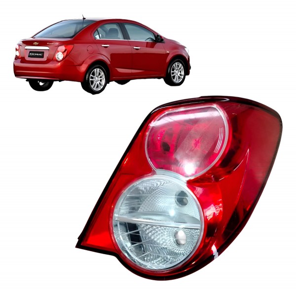 Lanterna Direita Gm Sonic Sedan 2012 2013 2014 Original Direito/passageiro Vermelho