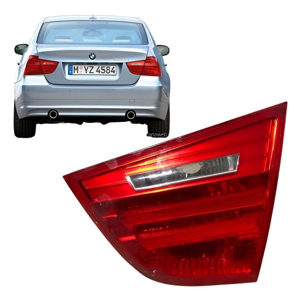 Lanterna Esquerda Bmw 335i 2009 2010 2011 Aplique Tampa Tras Esquerdo/motorista Vermelho