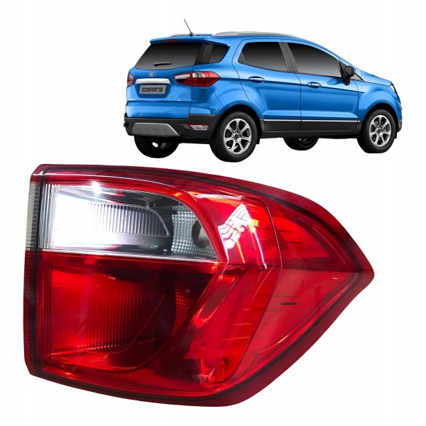 Lanterna Direita Ford Ecosport 2013 2016 2018 2021 Original Direito/passageiro Vermelho
