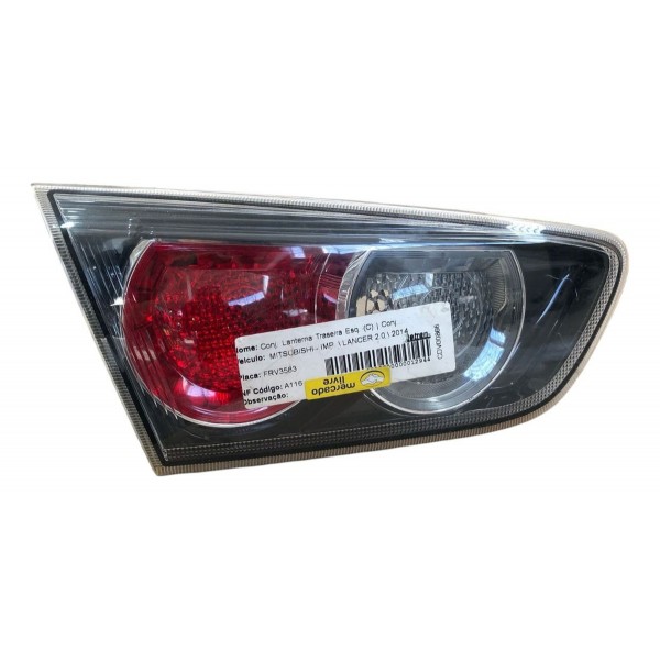 Lanterna Esquerda Lancer 2013 2014 2015 Aplique Tampa Trás Esquerdo/motorista Cinza