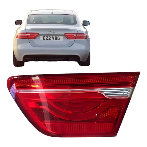 Lanterna Direita Jaguar Xe 2015 2018 2020 Aplique Tampa Trás Direito/passageiro Vermelho