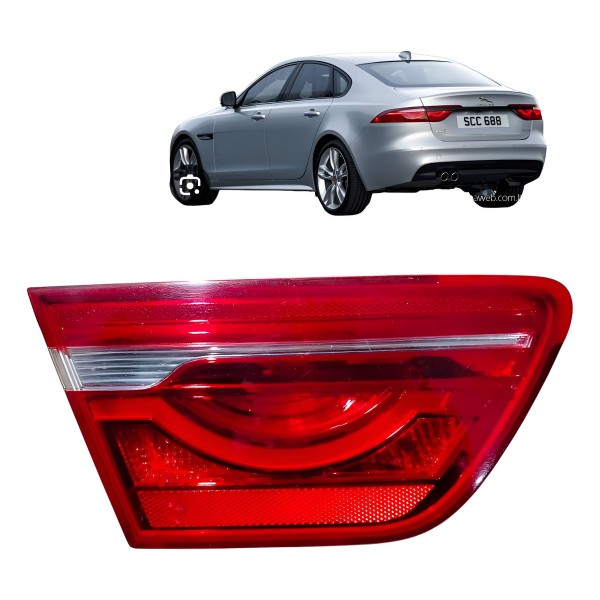 Lanterna Direita Jaguar Xe 2016 2018 2019 Aplique Tampa Trás Direito/passageiro Vermelho