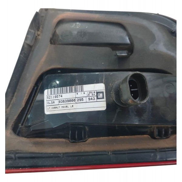 Lanterna Esquerda Cobalt 2016 2017 2019 2020 Aplique Tampa Esquerdo/motorista Vermelho