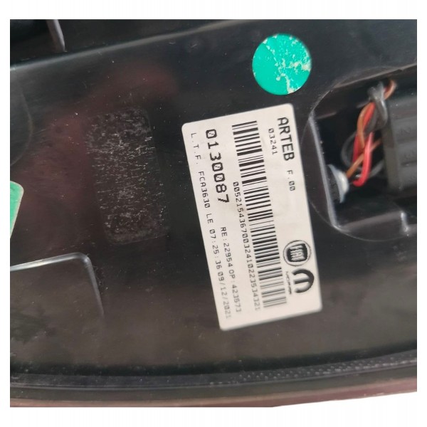 Lanterna Esquerda Fiat Pulse 2021 2022 2023 2024 Original Esquerdo/motorista Vermelho