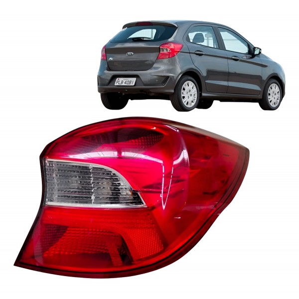 Lanterna Direita Ford Ka Hatch 2017 2018 2019 2020 Original Direito/passageiro Vermelho