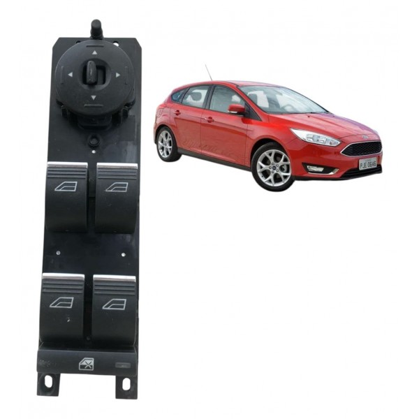 Botão Vidro Dianteiro Esquerdo Ford New Fiesta 2013 2014