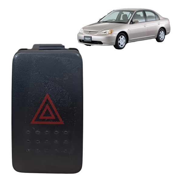 Botão Interruptor Pisca Alerta Honda Civic 2001 2002 A 2005