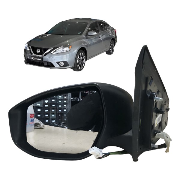 Retrovisor Elétrico Esquerdo Nissan Sentra 2013 014 Sem Capa