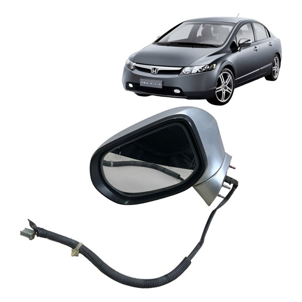 Retrovisor Elétrico Esquerdo Honda Civic 2006 2007 2009 2012