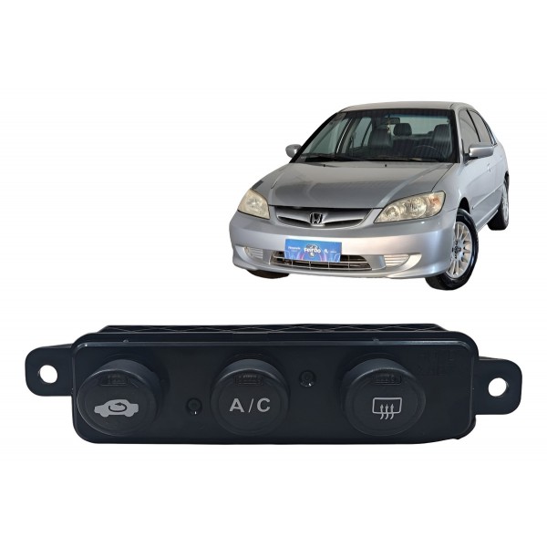 Botão Comando Ar E Desembaçador Honda Civic 2001 2002 A 2006