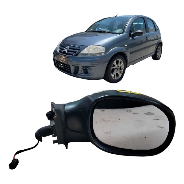 Retrovisor Elétrico Direito Citroen C3 206/207 2002 A 2014