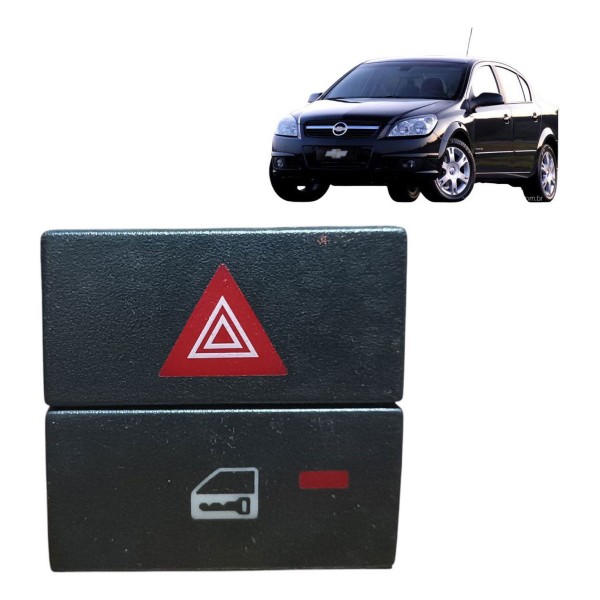 Botão Trava Pisca Alerta Gm Vectra 2006 2007 2008 A 2011