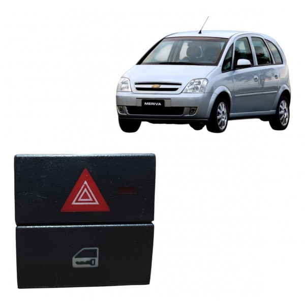 Botão Pisca Alerta Trava Vectra Meriva 2006 2007 A 2012