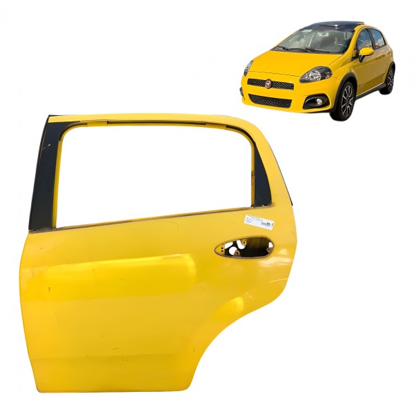 Porta Traseira Esquerda Fiat Punto T-jet 2009 2010 A 2012 Dianteira Esquerda Amarelo