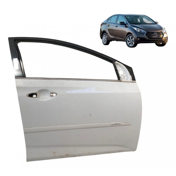 Porta Dianteira Direita Hyundai Hb20 Sedan 2016 2017 A 2019 Dianteira Direita Branco