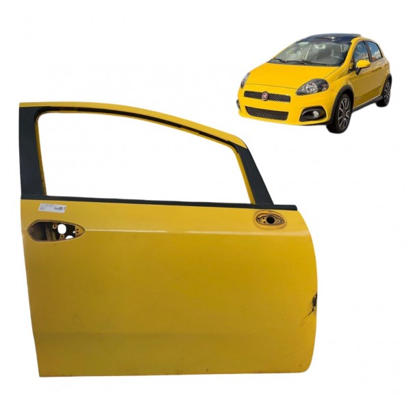 Porta Dianteira Direita Fiat Punto T-jet 2009 2010 A 2012 Dianteira Direita Amarelo