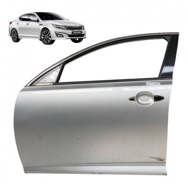 Porta Dianteira Esquerda Kia Optima 2013 2014 2015 A 2018 Dianteira Prateado