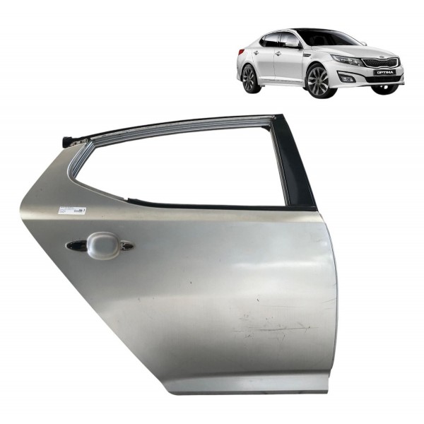 Porta Traseira Direita Kia Optima  2013 2014 2015 A 2018 Traseira Direita Prateado