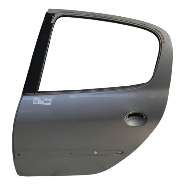 Porta Traseira Esquerda Peugeot 207 Passion 2009 2010 A 2013 Traseira Direita Prateado