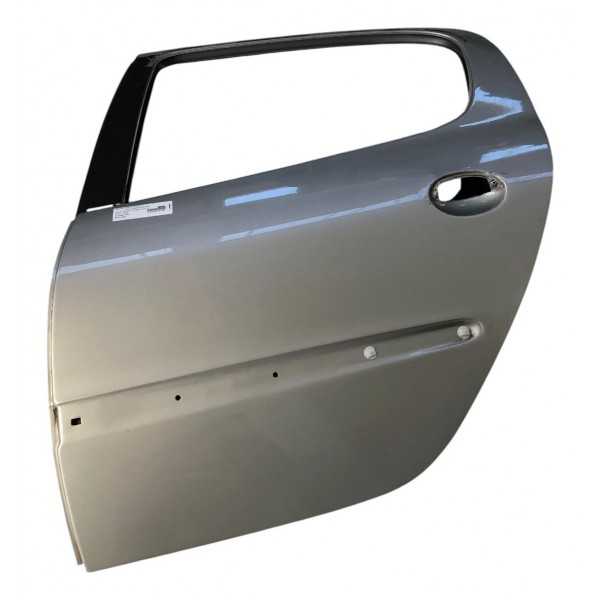 Porta Traseira Esquerda Peugeot 207 Passion 2009 2010 A 2013 Traseira Direita Prateado