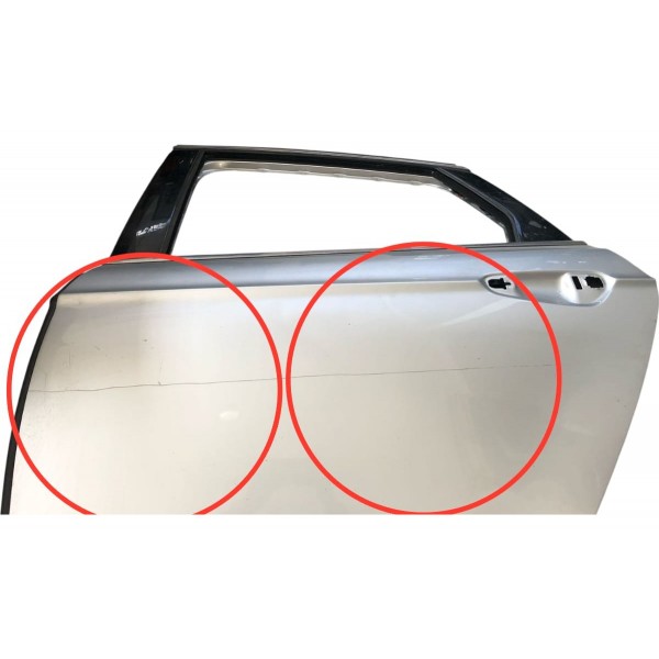 Porta Traseira Esquerda Ford Fusion 2013 2014 2015 2016 2017 Traseira Esquerda Prateado