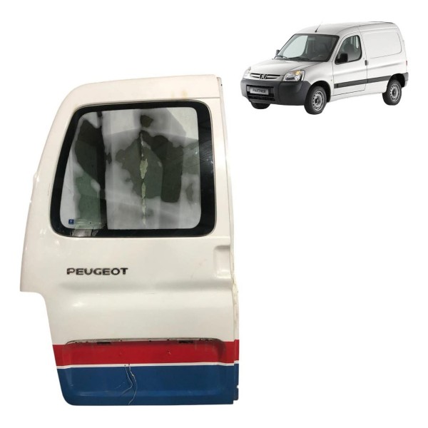 Porta Articulada Traseira Esquerda Partner 2010 2011 A 2018 Traseira Esquerda Branco