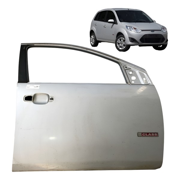 Porta Dianteira Direita Ford Fiesta 2004 2005 2007 A 2012 Dianteira Direita Prateado