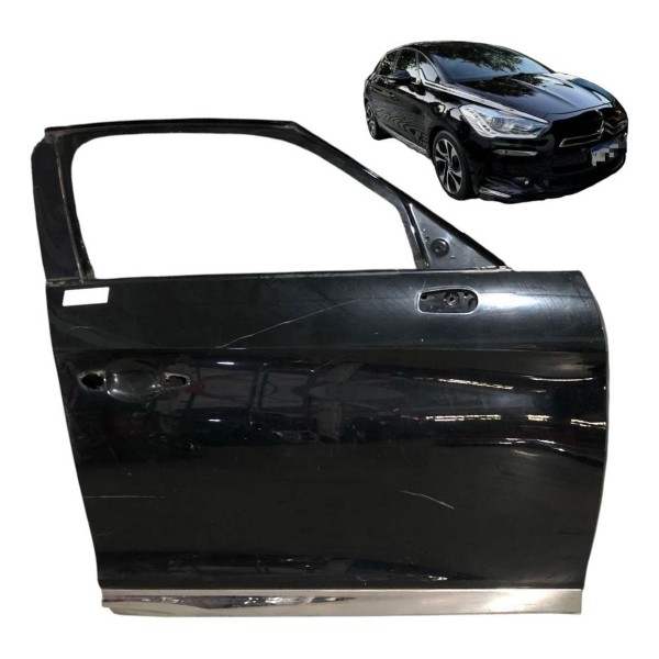Porta Dianteira Direita Citroen Ds5 2011 2012 2014 2016 2017 Dianteira Direita Preto