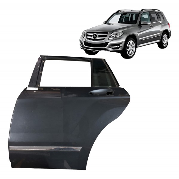 Porta Traseira Esquerda Mercedes Glk 300 2009 2010 2011 2012 Traseira Esquerda Prateado