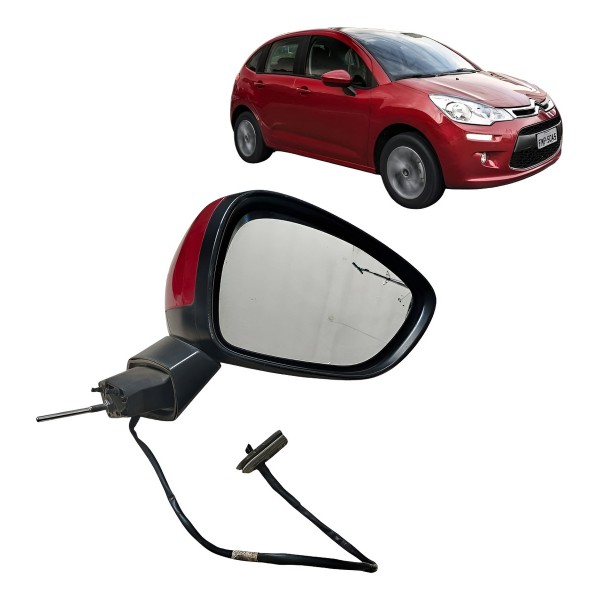 Retrovisor Elétrico Direito Citroen C3 2013 2014 A 2017