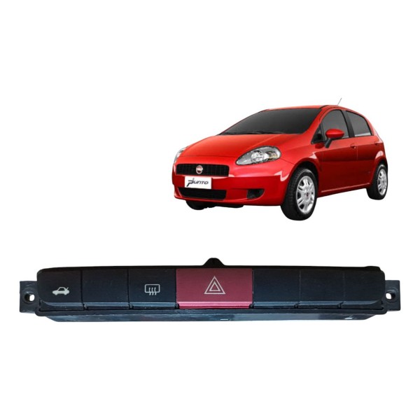 Botão Pisca Alerta Abertura Tampa Linea Punto 2009 A 2013