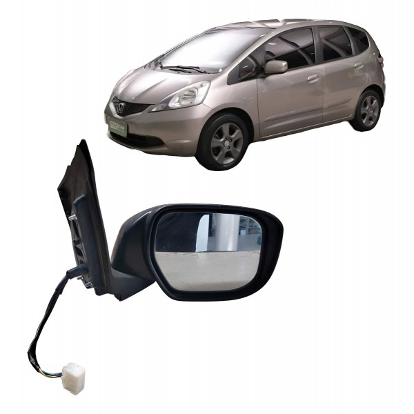 Retrovisor Elétrico Direito City 2009 2010 A 2014 C/pisca