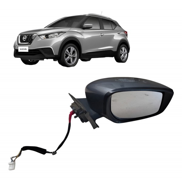 Retrovisor Eletrico Direito Kicks 2017/2020 C/pisca E Camera