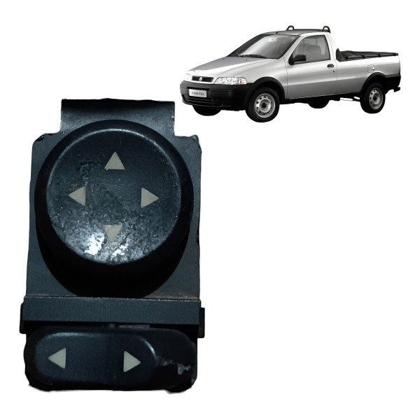 Botão Retrovisor Elétrico Fiat Palio Siena Strada 2003/2011