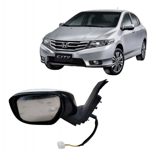 Retrovisor Eletrico Esquerdo City 2010 2011 A 2014 C/pisca