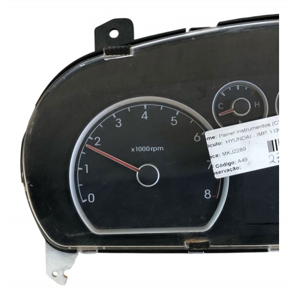 Painel Instrumento Velocimetro Hyundai I30 2009 2011 Manual Preto
