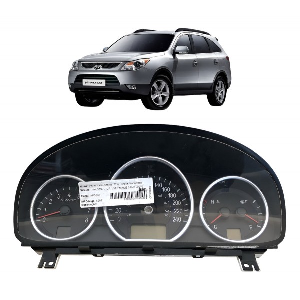 Painel Instrumento Velocímetro Hyundai Veracruz 2009 2010 Preto