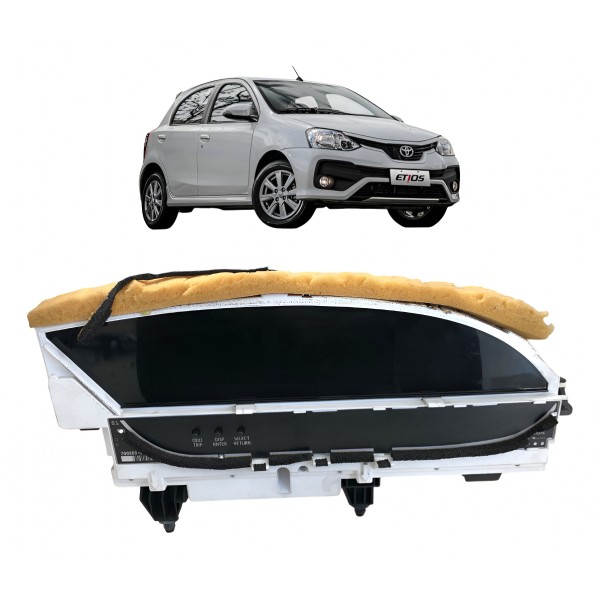 Painel Instrumento Velocimetro Digital Toyota Etios 2017 Preto