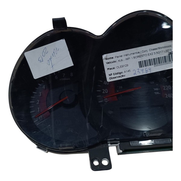 Painel Instrumento Velocímetro Kia Sorento 3.5 V6 2013 2014 Preto