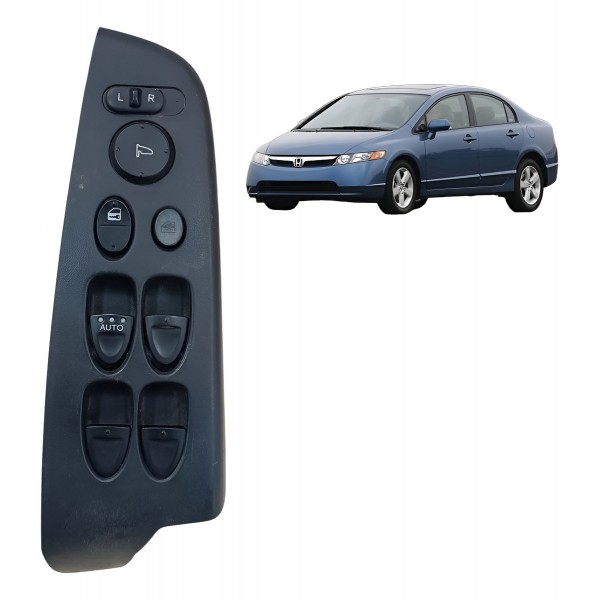 Botão Vidro Dianteiro Esquerdo Honda Civic 2007 2008 A 2011