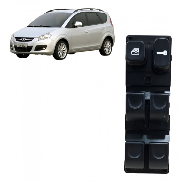 Botão Vidro Elétrico Diantero Esquerdo Jac J6 2013 2014 Orig