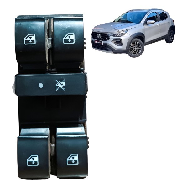 Botão Vidro Dianteiro Esquerdo Fiat Pulse 2020 2021 2022