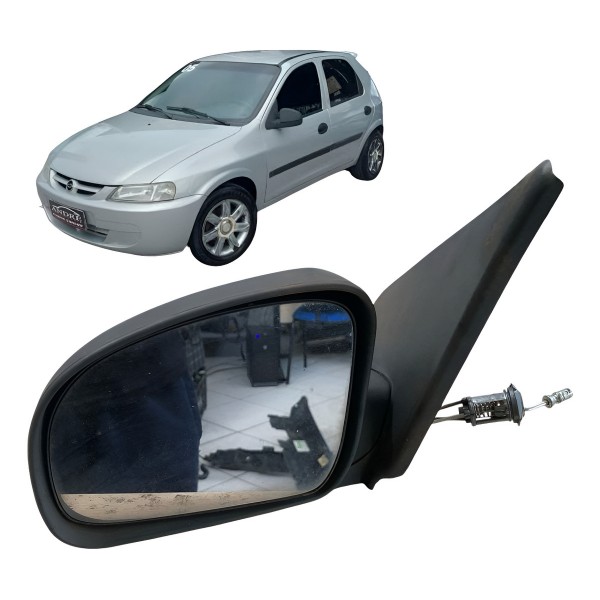 Espelho Retrovisor Manual Esquerd Celta 2000 2001 2002 A2007
