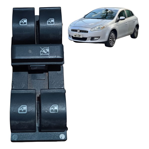 Botão Trava Vidro Dianteiro Esq Fiat Bravo 2011 2012 A 2015