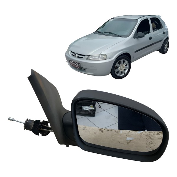 Espelho Retrovisor Manual Direit Celta 2000 2001 2002 A 2007