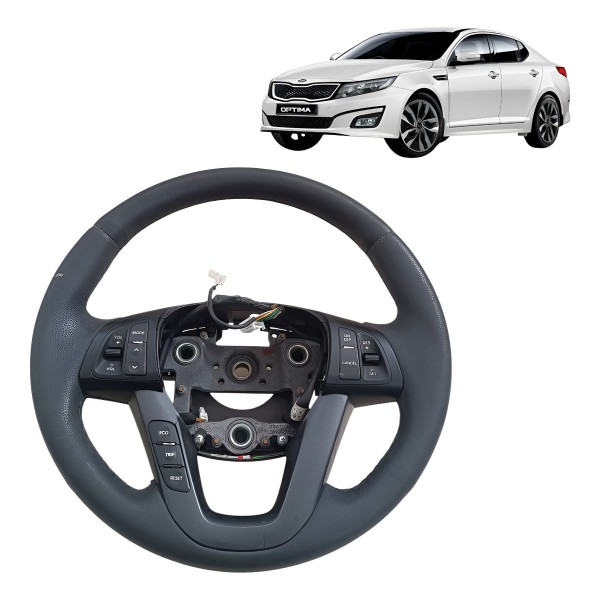 Volante Direção Kia Optima 2012 2013 A 2016 Com Comando Preto