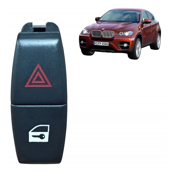 Botão Trava Pisca Alerta Bmw X1 X3 X5 X6 2008 2009 A 2015