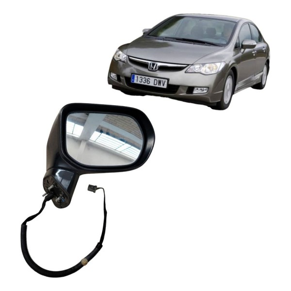 Espelho Retrovisor Elétrico Direito Civic 2008 2009 2010